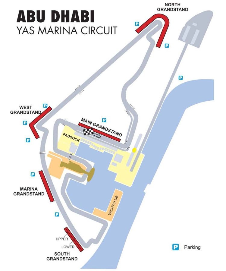 Circuit de la Marina, Abu Dhabi, Émirats Arabes Unis