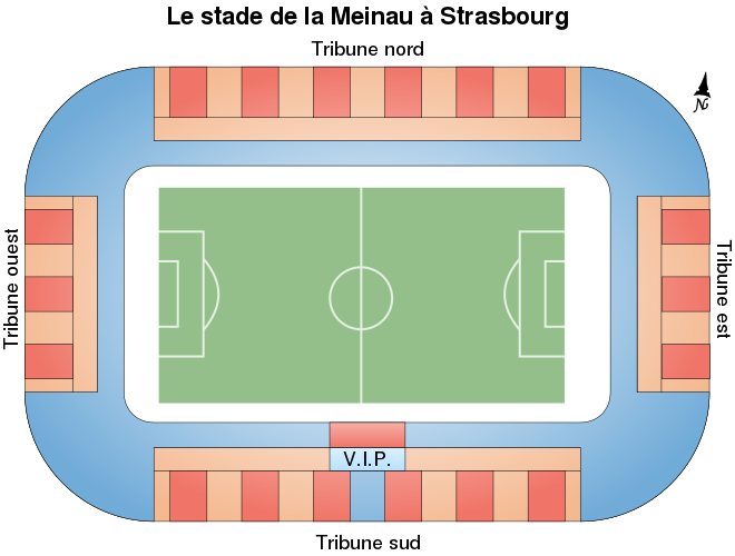 Стад де ла Мейнау, Страсбург, Франция