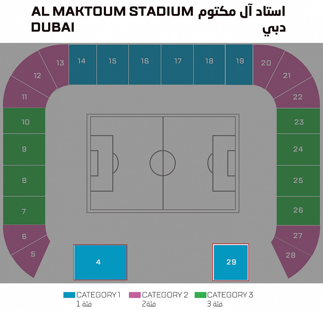 Estadio Al Maktoum, Dubái, Emiratos Árabes Unidos