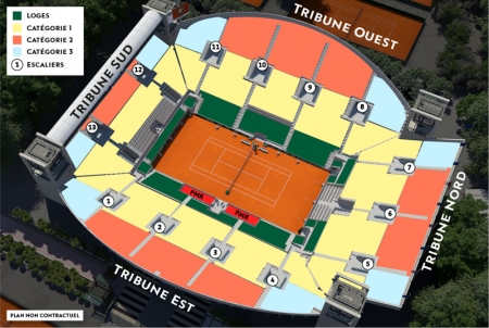 Cour Suzanne Lenglen, Paris, France