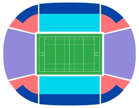 Rugby Stade Geoffroy-Guichard, Saint-Etienne, Frankreich