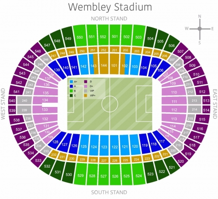 Wembley-Stadion, London, England
